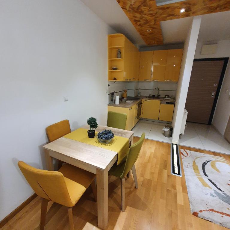 Kuchyň nebo kuchyňský kout v ubytování Apartment Lasta