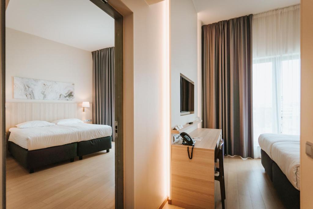 Voodi või voodid majutusasutuse Tallink Spa & Conference Hotel toas