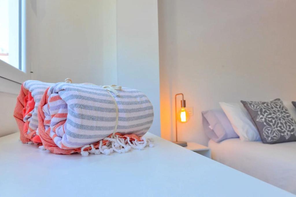 Postel nebo postele na pokoji v ubytování Apartamento Lena