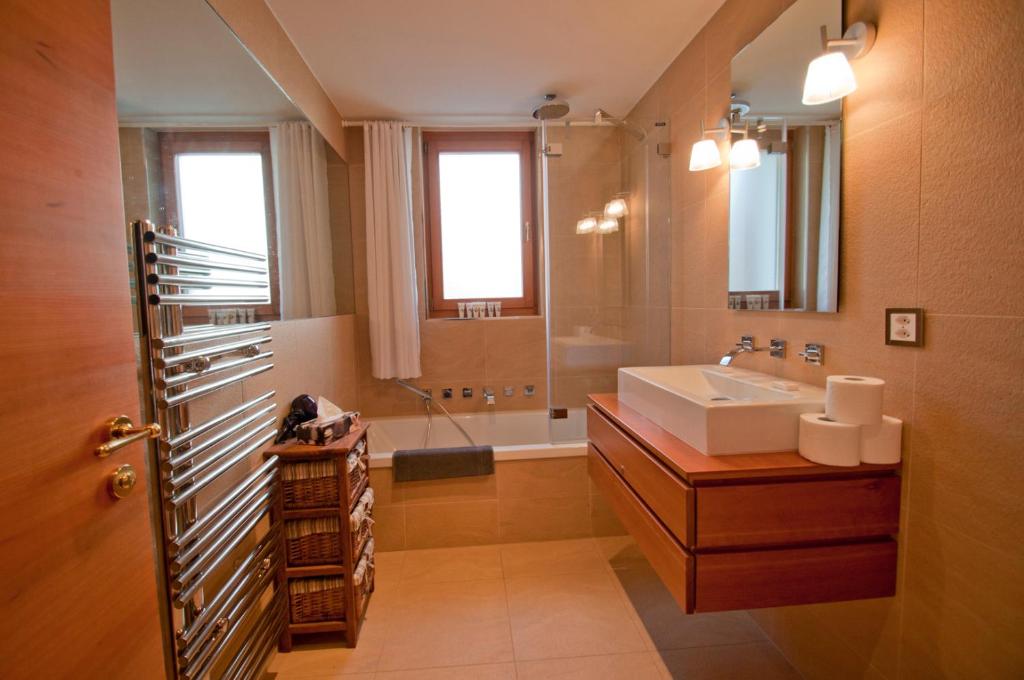 Koupelna v ubytování Casa D'Amore, Apartment Lyskamm