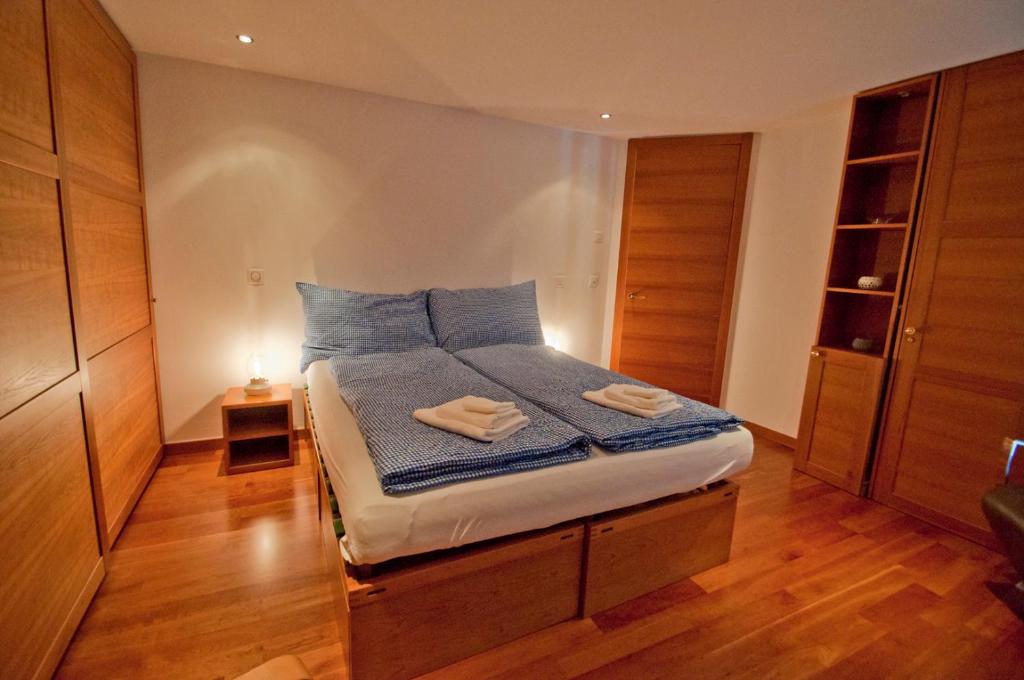 Postel nebo postele na pokoji v ubytování Casa D'Amore, Apartment Lyskamm
