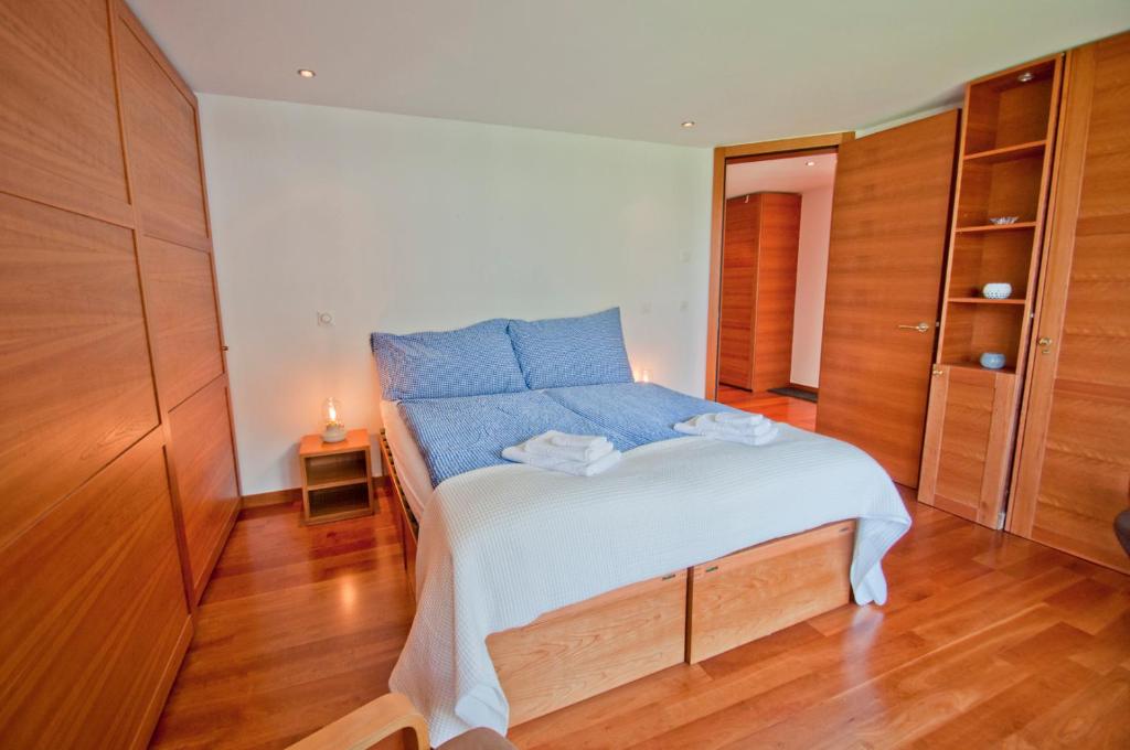 Postel nebo postele na pokoji v ubytování Casa D'Amore, Apartment Lyskamm
