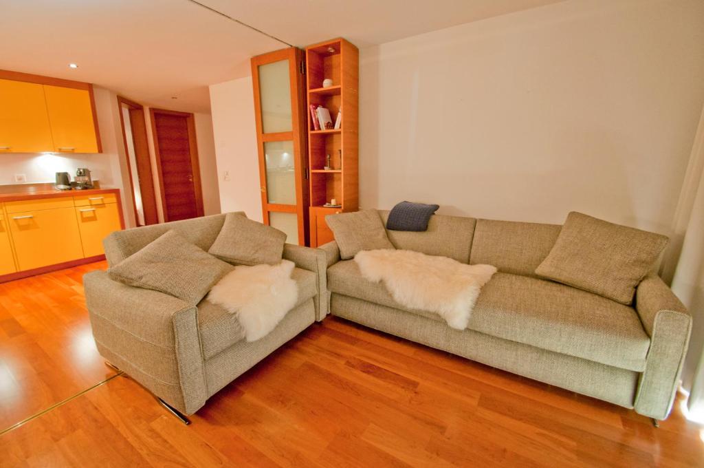 Posezení v ubytování Casa D'Amore, Apartment Lyskamm