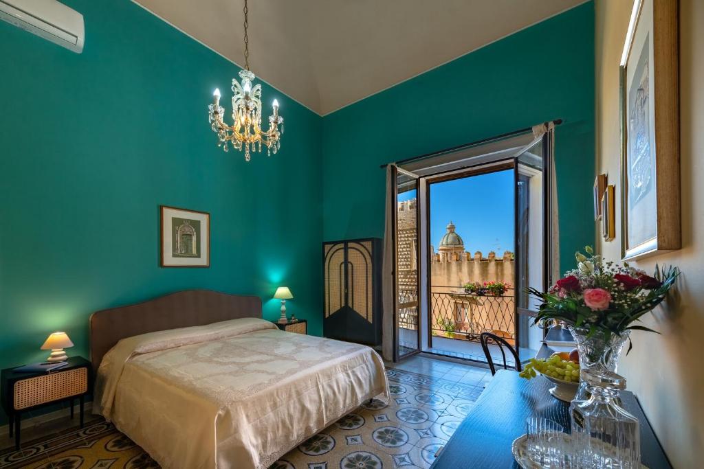 Posteľ alebo postele v izbe v ubytovaní B&B TOMMASO FAZELLO SCIACCA Residenza artistica