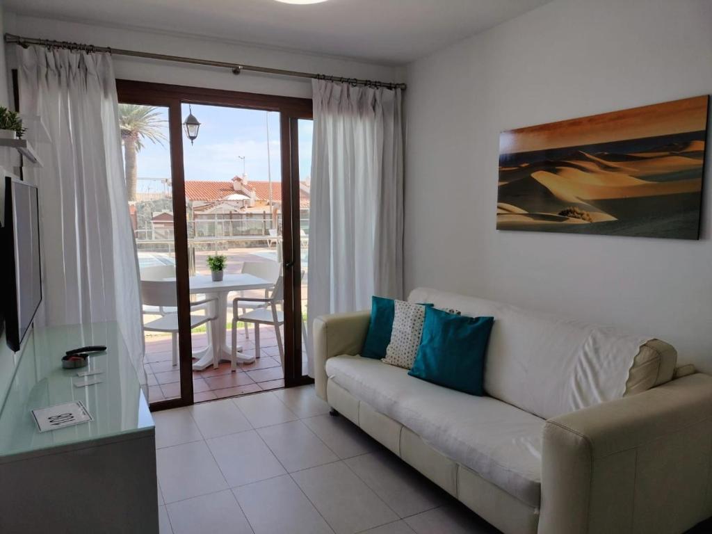 Posezení v ubytování Apartamentos Los Balandros by SunHousesCanarias
