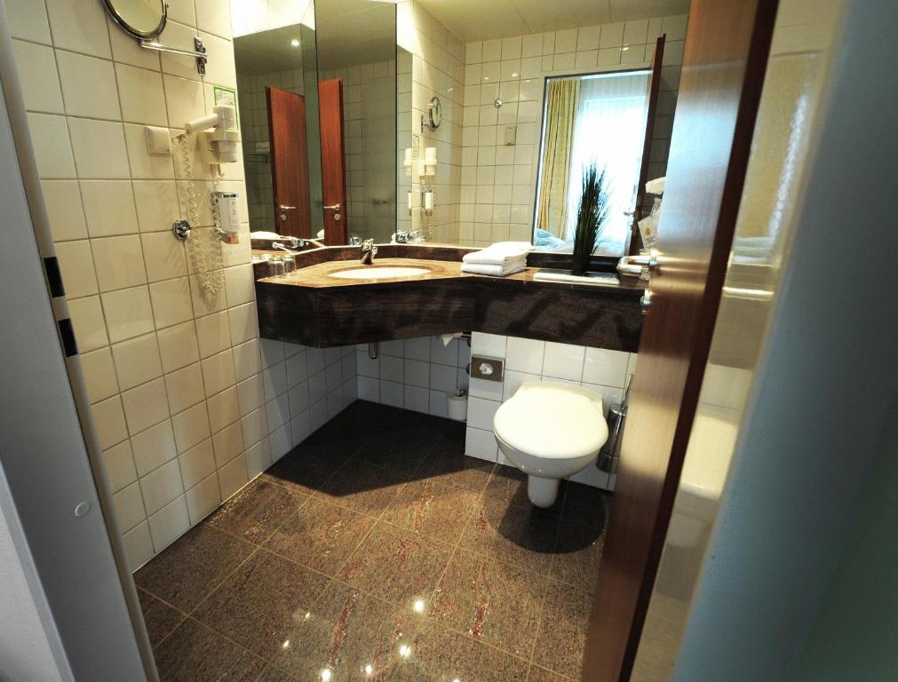 Koupelna v ubytování Hansa Apart-Hotel Regensburg