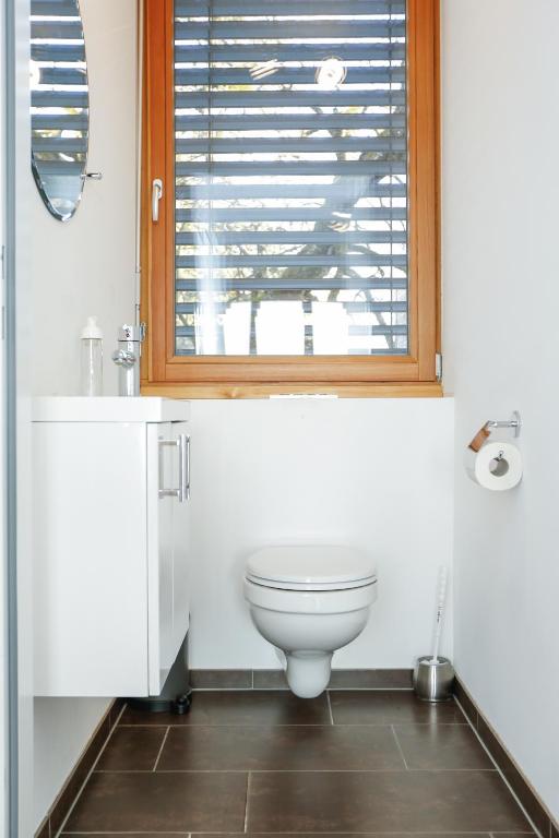 Koupelna v ubytování Gartenwohnung mit 3 Schlafzimmer in Klaus
