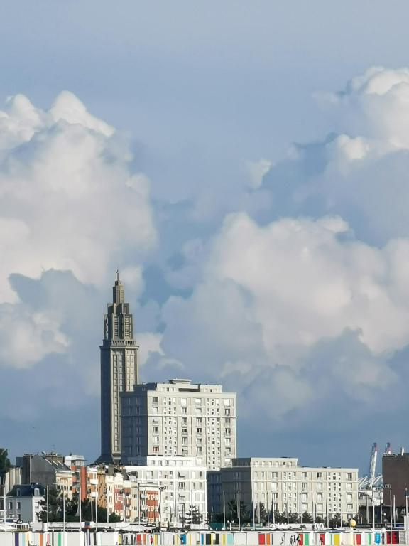 Výhľad na mesto Le Havre alebo výhľad na mesto priamo z apartmánu