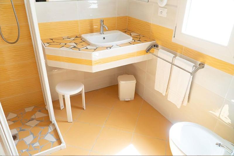 Koupelna v ubytování Hotel Cinzia