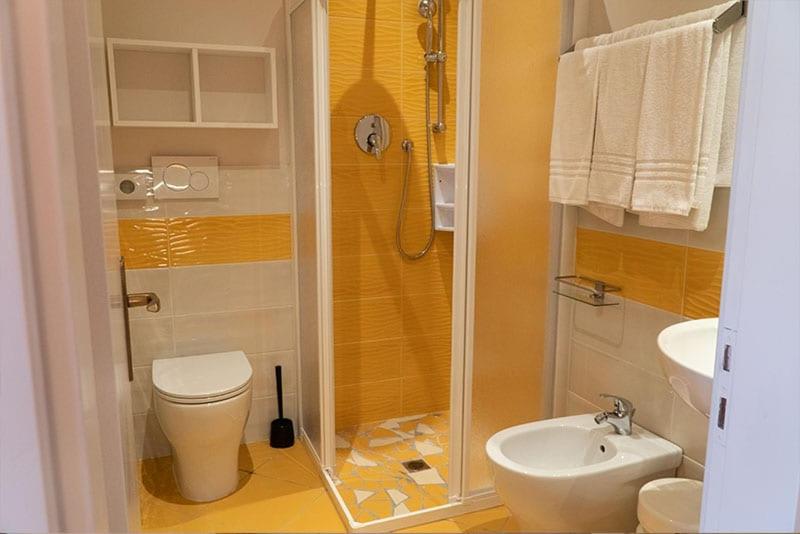 Koupelna v ubytování Hotel Cinzia