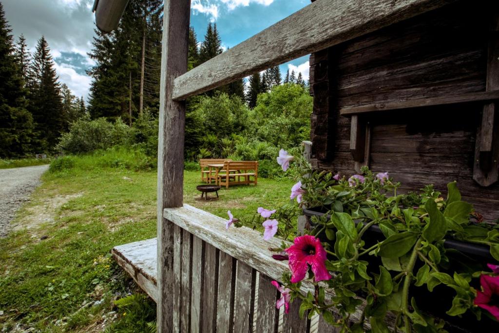 Zahrada ubytování Almhütte Hebalm