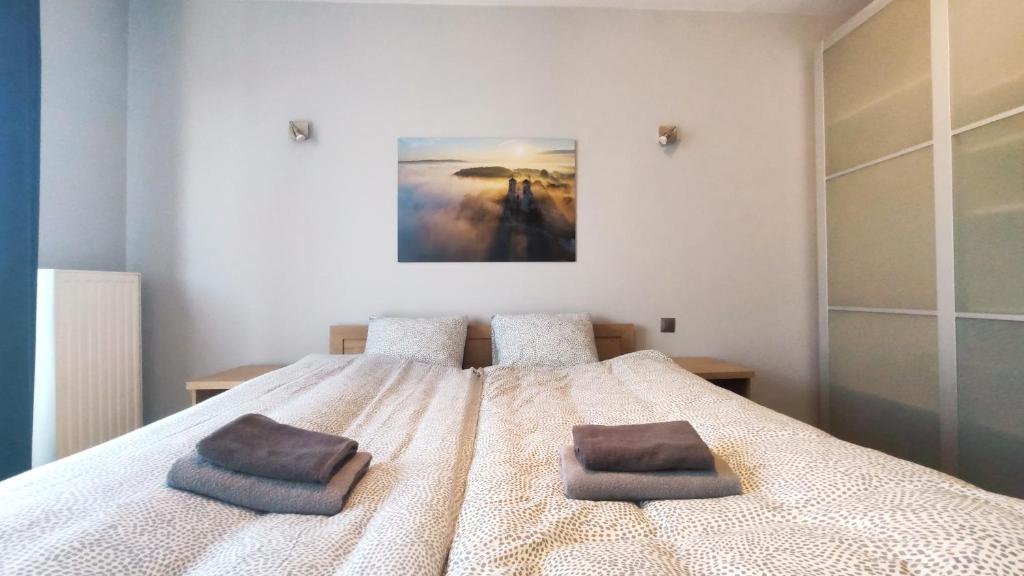 Posteľ alebo postele v izbe v ubytovaní Szlak 50 by Homeprime
