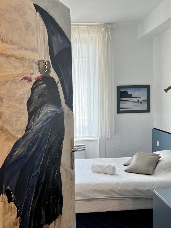 Posteľ alebo postele v izbe v ubytovaní HOTEL KAN AVEL