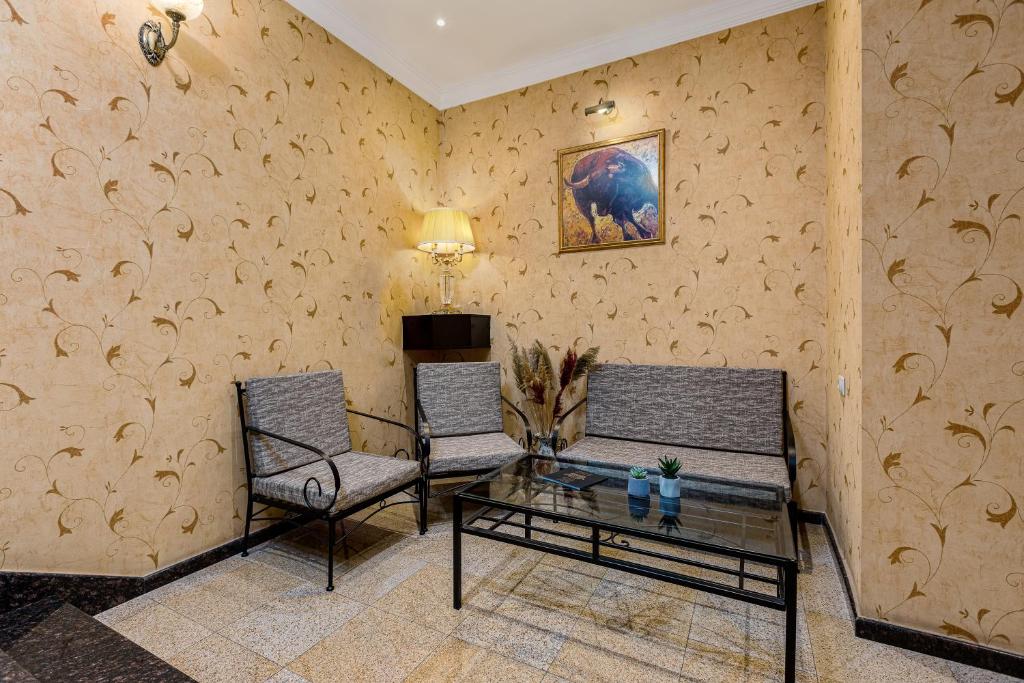 Posezení v ubytování Sharden Hotel