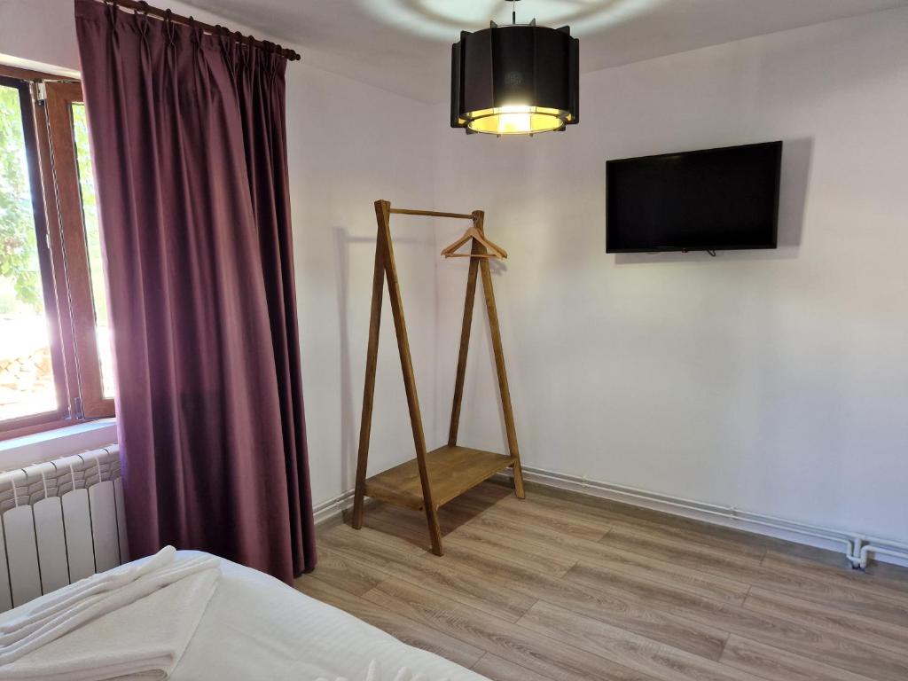 TV a/nebo společenská místnost v ubytování Complex Dealu' Frumos