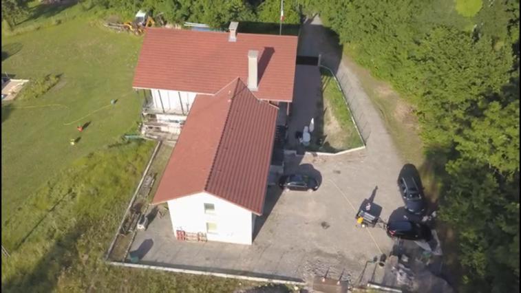 Widok z lotu ptaka na obiekt La Colonie