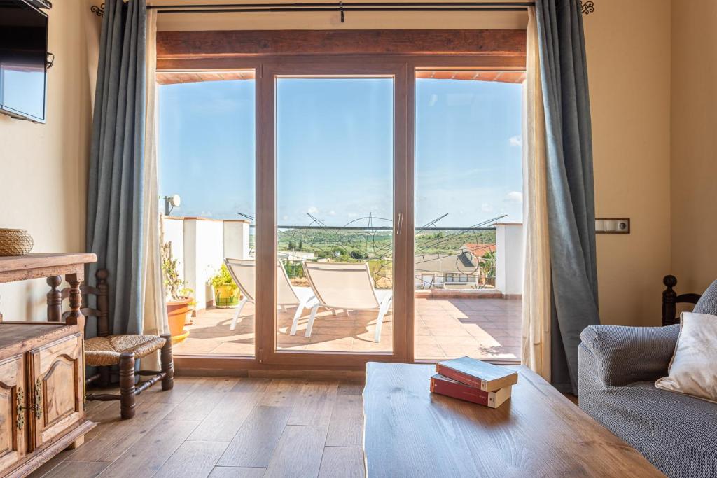 Balkón nebo terasa v ubytování Casa rural, la Bóveda