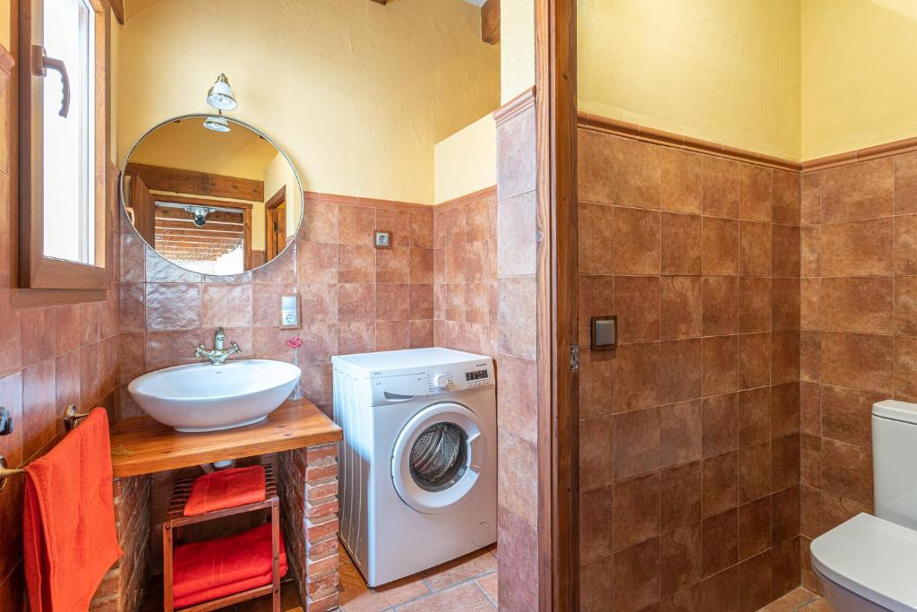 Koupelna v ubytování Casa rural, la Bóveda