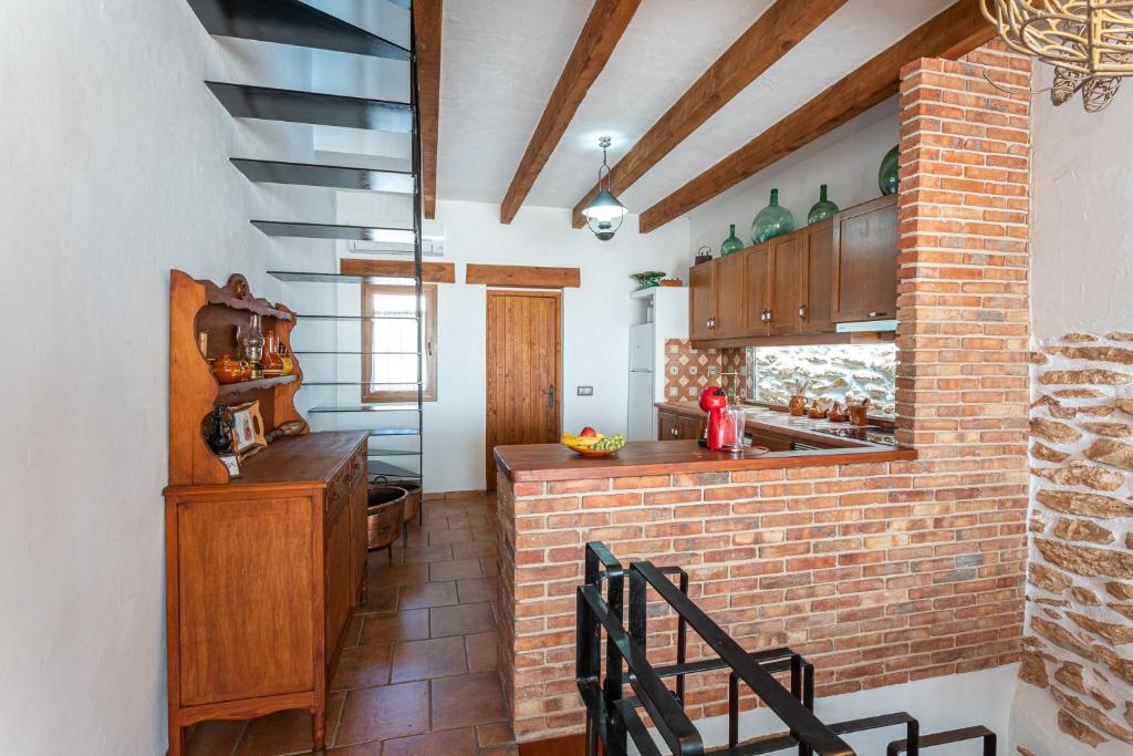 Kuchyň nebo kuchyňský kout v ubytování Casa rural, la Bóveda