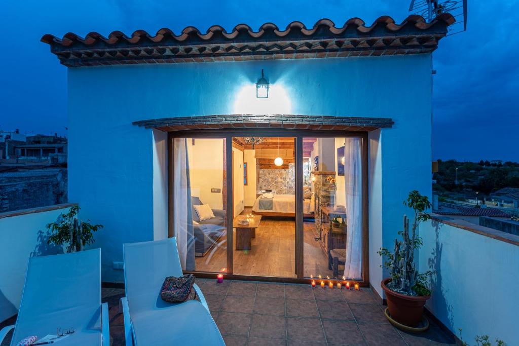 Balkón nebo terasa v ubytování Casa rural, la Bóveda