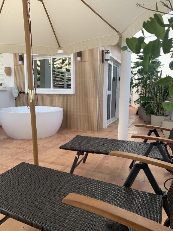 Patio nebo venkovní prostory v ubytování Las Arenas