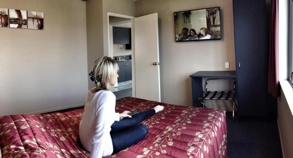 TV a/nebo společenská místnost v ubytování Phoenix Motels