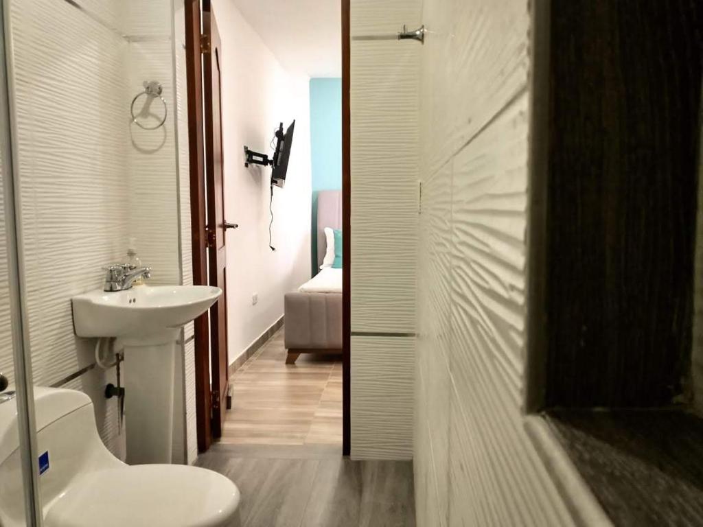 Koupelna v ubytování CC House Cartagena