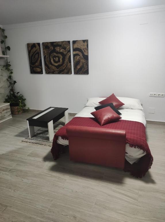Posteľ alebo postele v izbe v ubytovaní Apartamento Daniela 1