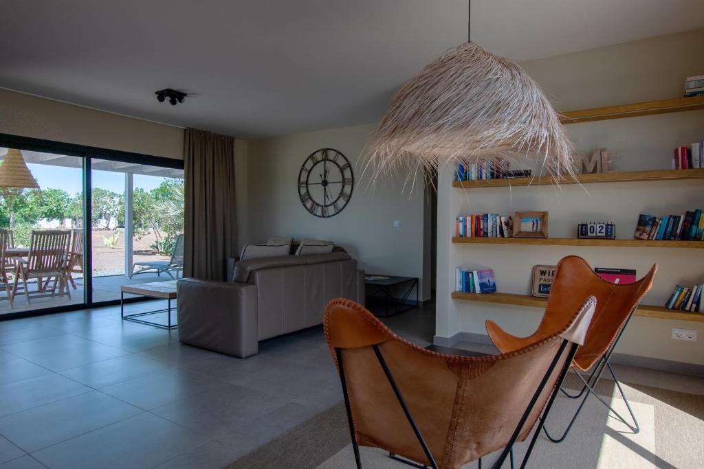 Posezení v ubytování North Shore Villas Lajares, VILLA ALEGRE 30A