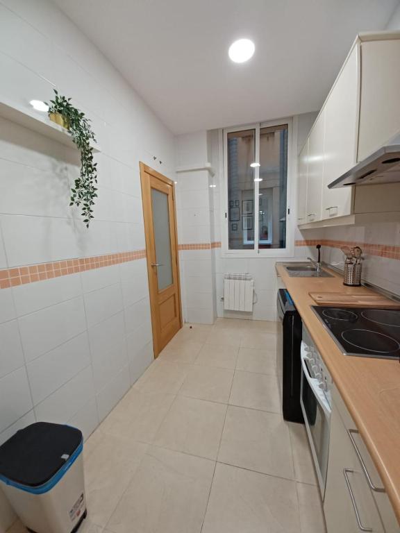 A kitchen or kitchenette at For You Rentals TEMPORAL Infantas Gran Via INF2E
