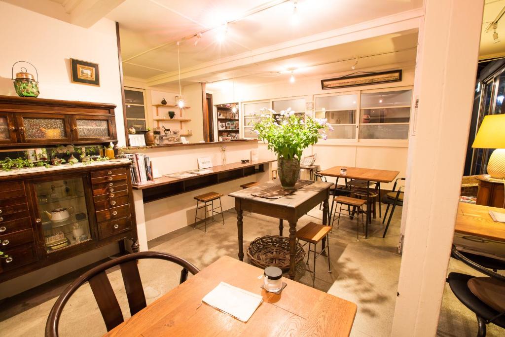 Kuchyň nebo kuchyňský kout v ubytování Guest House Kura