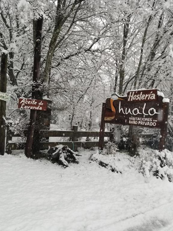 Huala Hosteria v zimě