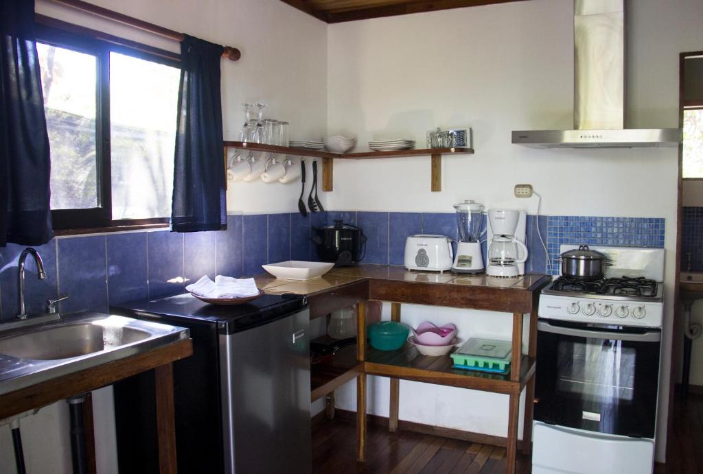 Kuchyň nebo kuchyňský kout v ubytování Casa Colores