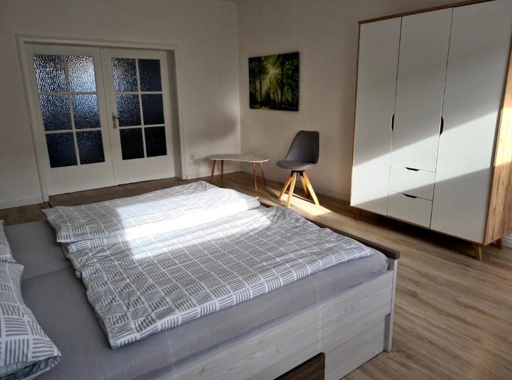 Postel nebo postele na pokoji v ubytování Nordlicht Emden