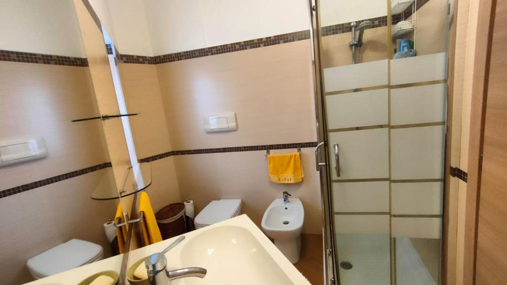 Koupelna v ubytování CASA SOPRANO da Anita