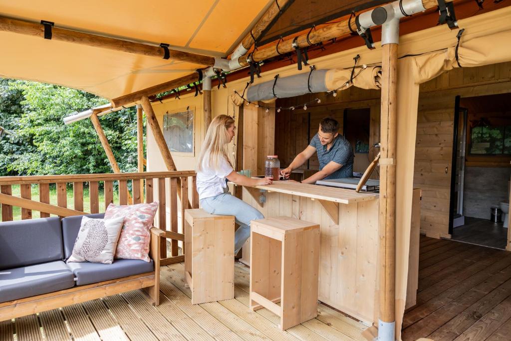 Balkón nebo terasa v ubytování Camping Barco Reale