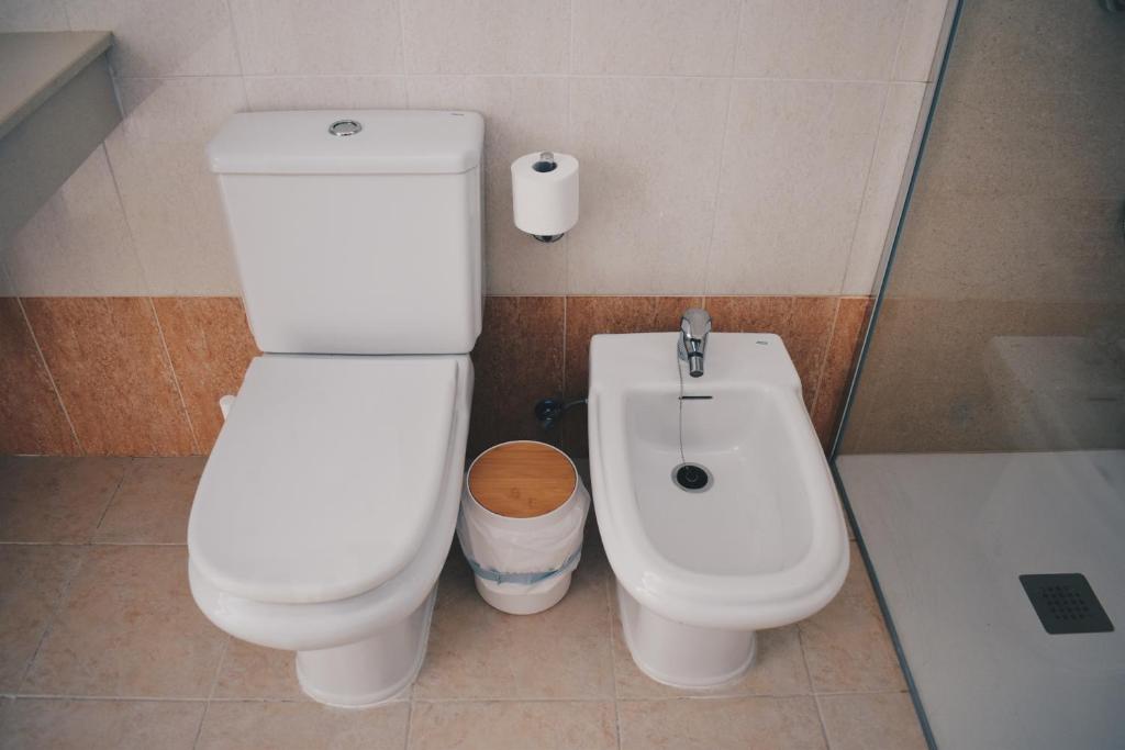 Koupelna v ubytování Duplex en Meloneras