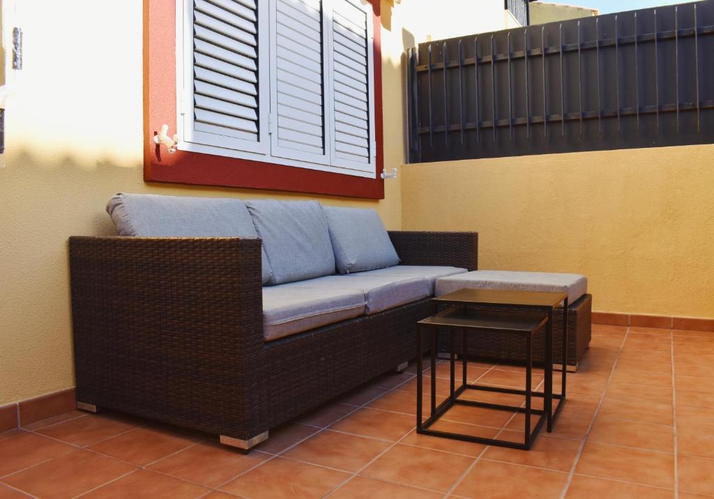 Posezení v ubytování Duplex en Meloneras