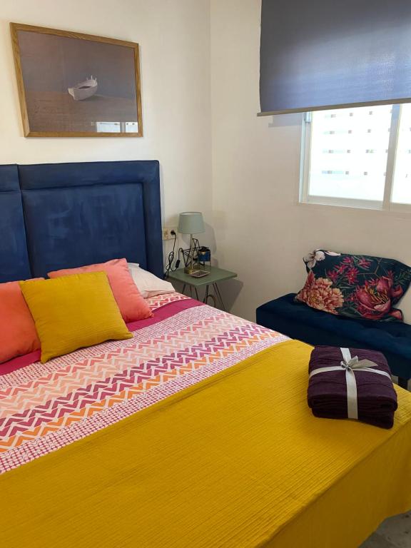Posteľ alebo postele v izbe v ubytovaní Apartamento con vistas en Mariote