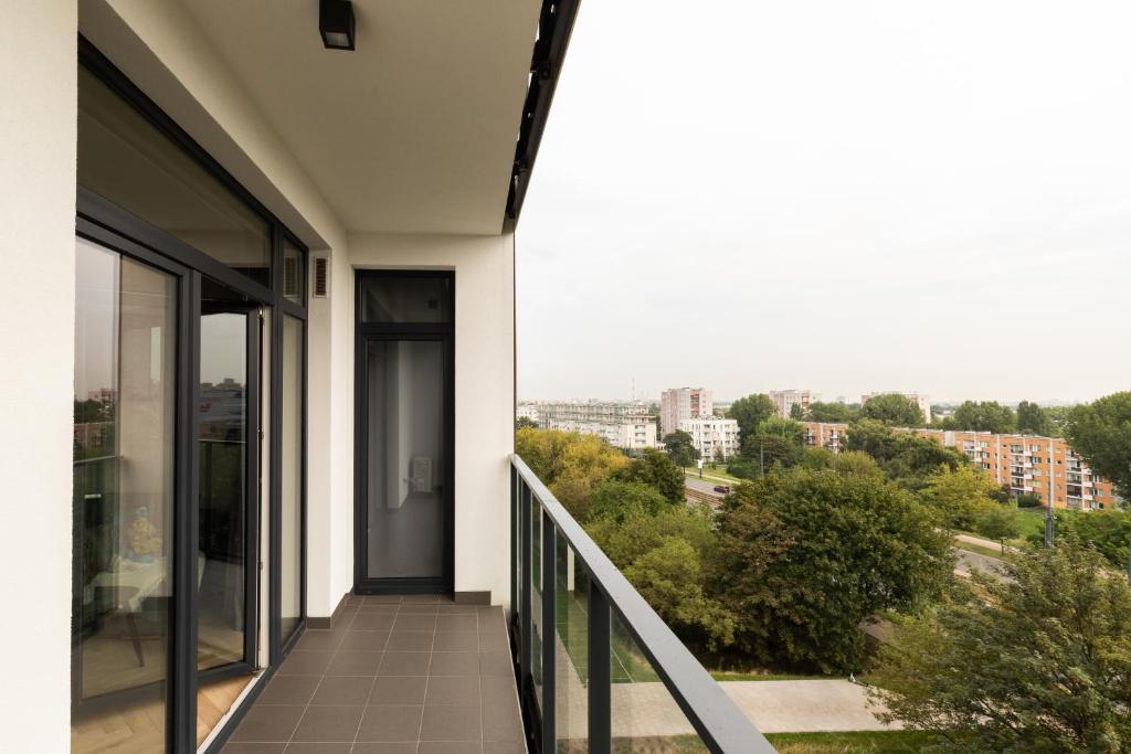 Balkón alebo terasa v ubytovaní P&O Apartments Rydygiera II
