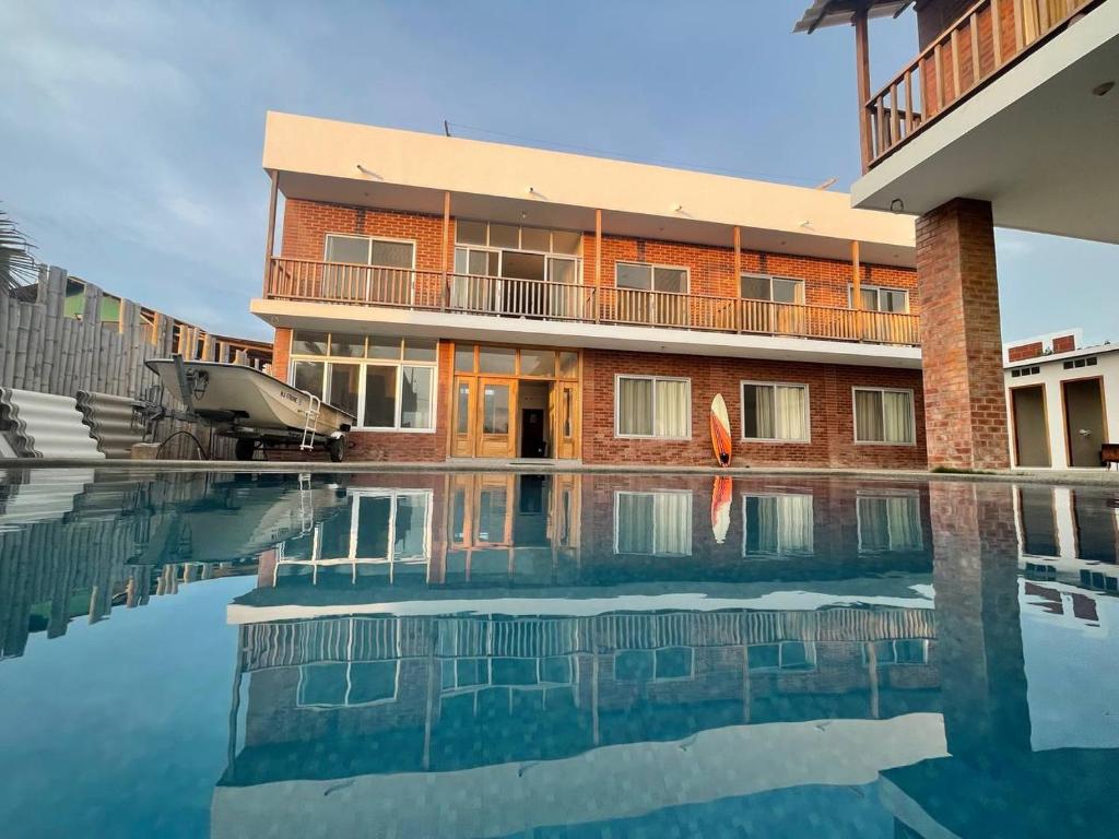 Bazén v ubytování Samana Hostal, Puerto Engabao nebo v jeho okolí