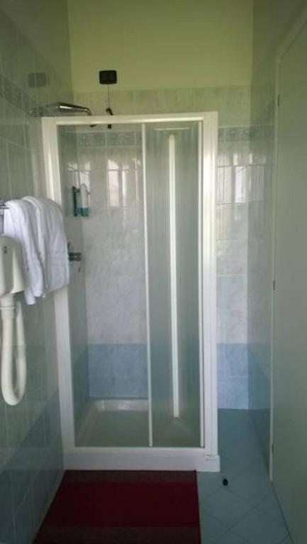 Koupelna v ubytování Albergo del Po