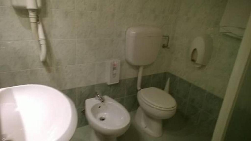 Koupelna v ubytování Albergo del Po