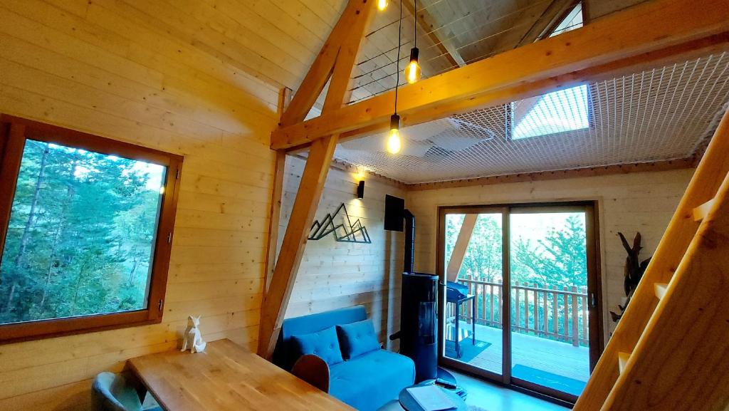 Posezení v ubytování Chalet l'Empreinte