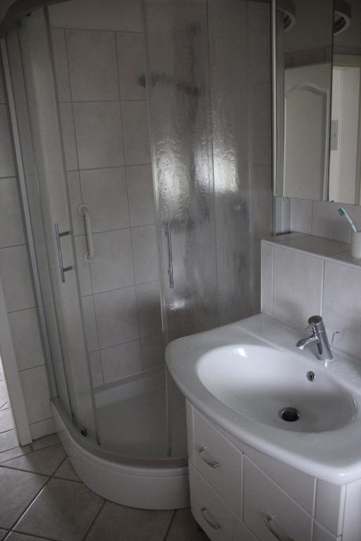 Koupelna v ubytování Haus Seesand Wittdün