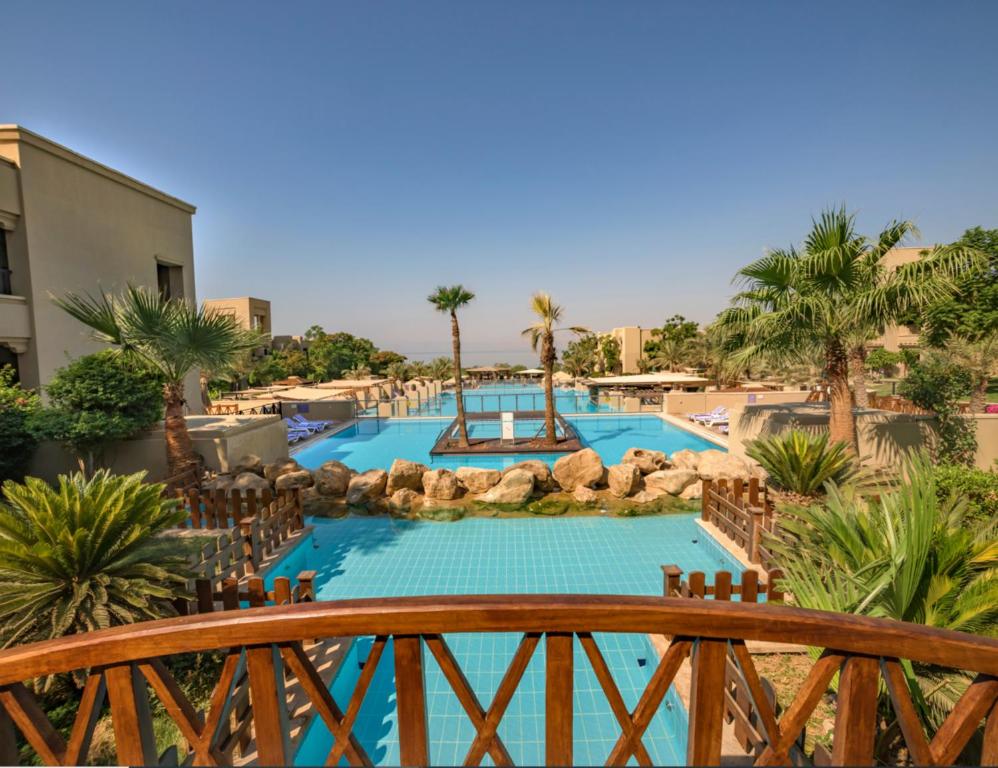 a view of the pool at a resort at Holiday Inn Resort Dead Sea, an IHG Hotel in Sowayma