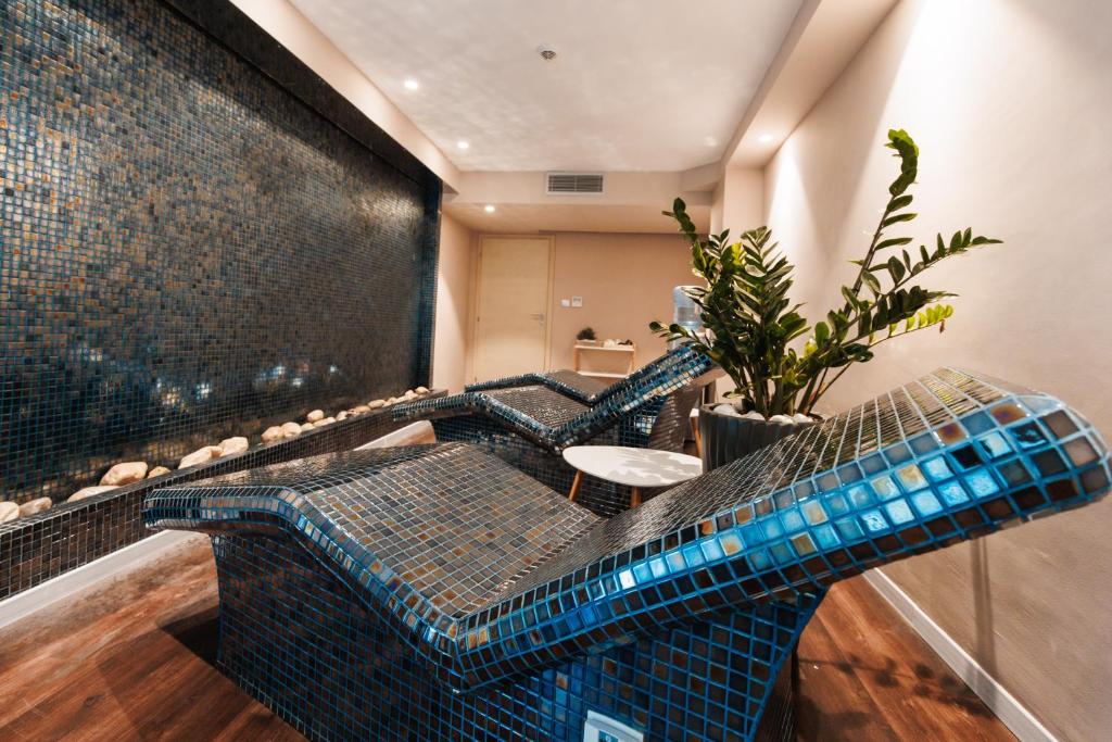 Hotel Palma tesisinde bir oturma alanı