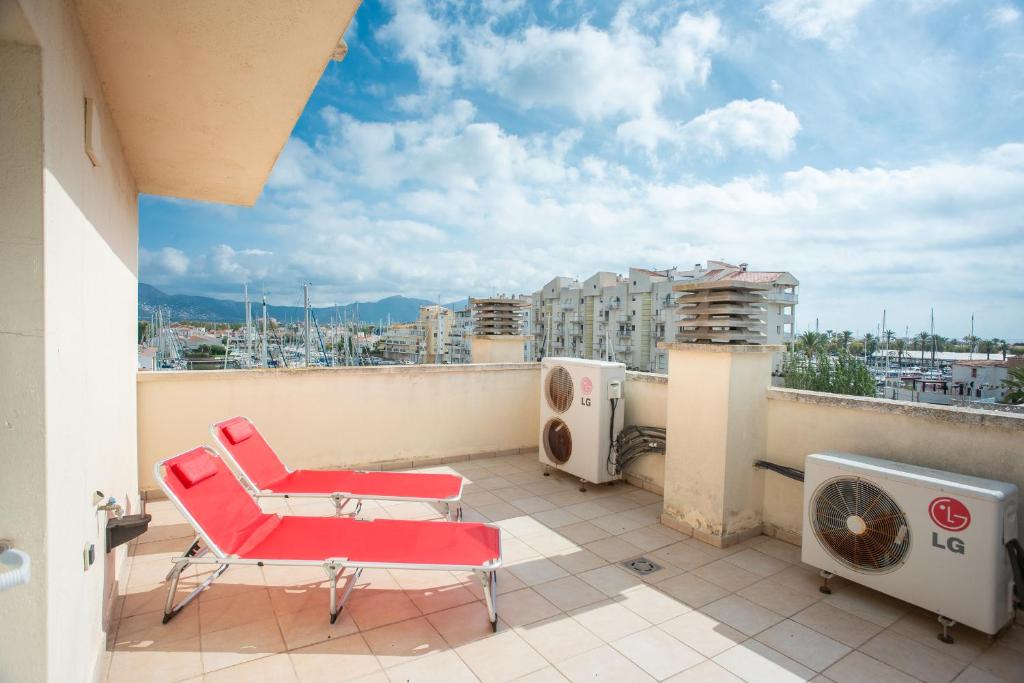 Balkón alebo terasa v ubytovaní Casa Port Grec