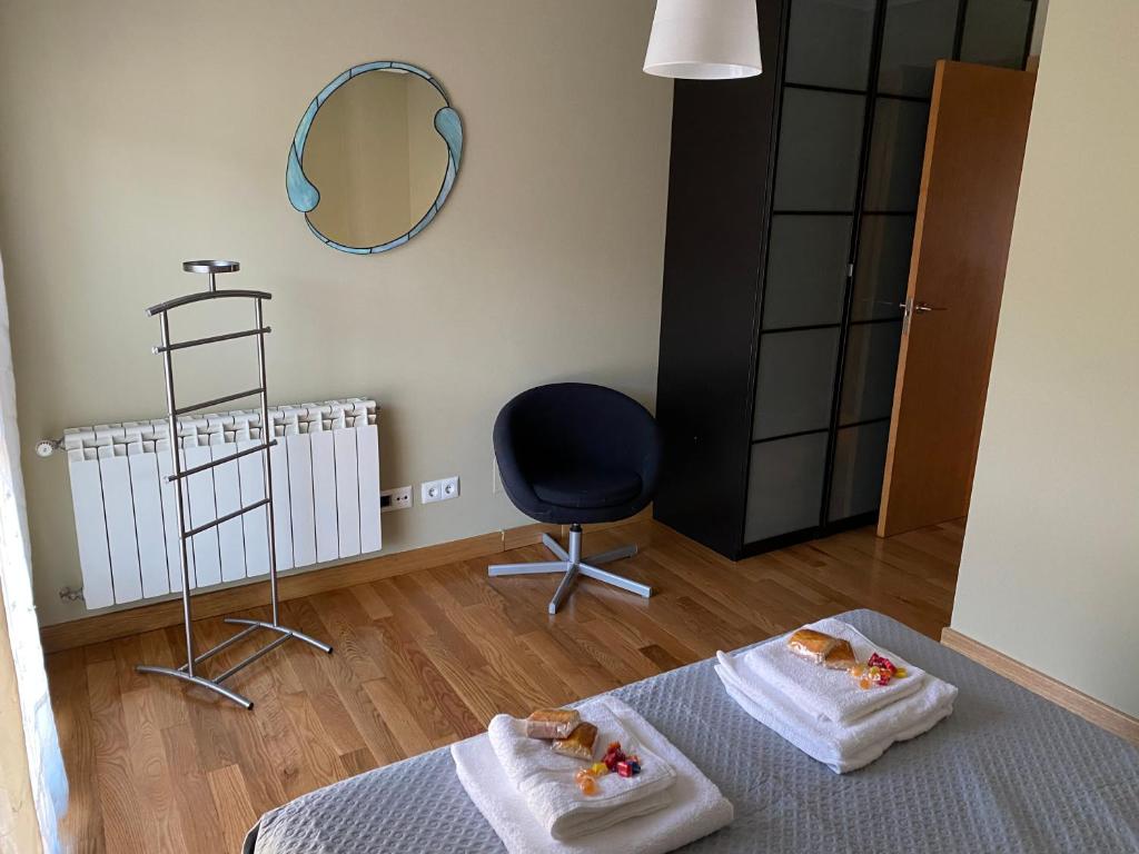 Postel nebo postele na pokoji v ubytování Apartamento situación inmejorable en Santander