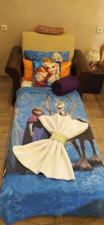 A bed or beds in a room at Velvita Sliven